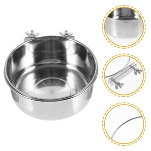 2PCS Bird Feeders Clamp Holder Coop Cup Parrot Feeding Cups Bird Cage Mount Bowl - Picture 1 of 11