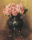 A4 Photo pierre auguste renoir roses dans un vase de chine