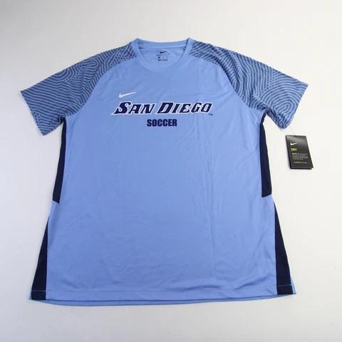 San Diego Toreros Nike Dri-Fit Practice Jersey - Soccer Men's Light Blue New Cover
