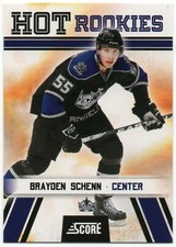 2010-11 Panini Score Hot Rookies SSP #557 BRAYDEN SCHENN RC St. Louis Blues
