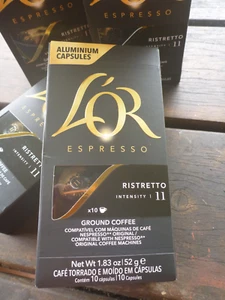 LOR ESPRESSO RISTRETTO Nespresso Original Instant Coffee Capsules Pods x 4 - Picture 1 of 4