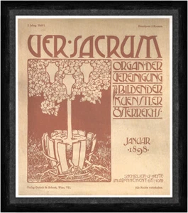 Deckblatt der ersten Ausgabe von Ver Sacrum A. Roller Faks_Werbung 926 - Bild 1 von 1