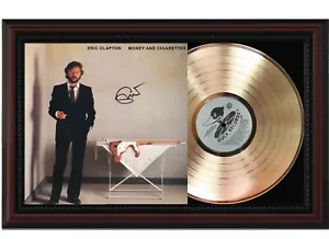 Eric Clapton Framed Cherry wood Reproduction Signature LP Record Display. - Picture 1 of 5
