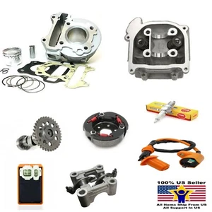80cc Big Bore Kit Cylinder 64mm Head Piston Rings Chinese Scooter 50cc 60cc GY6 - Picture 1 of 8
