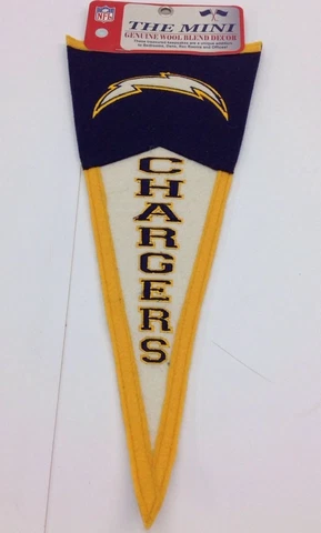 San Diego Chargers Mini Wool Pennant Banner Flag Man Cave Decor NFL Mini Flag Cover