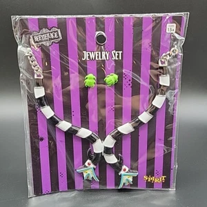 Beetlejuice Halskette und Ohrringe Schmuckset Halloween Modeschmuck Sandwurm - Bild 1 von 6