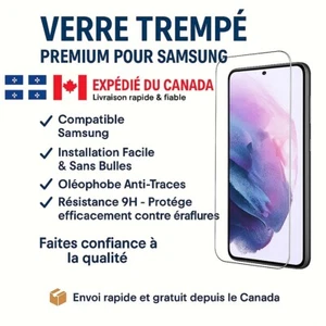 Protection d'écran pour Samsung Galaxy S21 S22 S23 S24 S25 Versions + et Ultra - Photo 1 sur 6