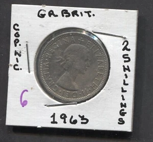 1963-Great Britain-2 Shilling - Picture 1 of 2