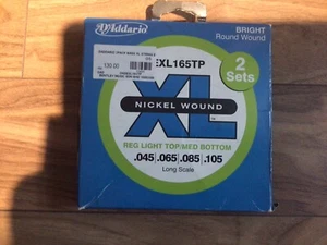 D'Addario EXL165TP 'Twin Pack' Long Scale Bass Guitar Strings C/Light 45 - 105 - Picture 1 of 2