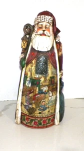 ROMAN INC WEIHNACHTSMANN FIGUR 15" 2005 WEIHNACHTSMANN MIT WERKSTATTMALEREI - Bild 1 von 8