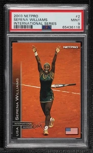 2003 NetPro International Series Serena Williams #2 PSA 9 MINT Rookie RC - Picture 1 of 3