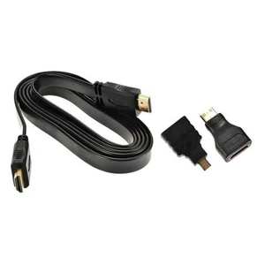 1080P HDMI Cable & HDMI to Mini & Micro Adaptor Set for Android Tablet PC TV I - Picture 1 of 8