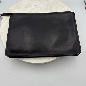 BOLSO CLUTCH MUÑECA COACH VINTAGE NYC NEGRO GRANDE PORTAFOLIO GRANDE 9555 - Imagen 1 de 15