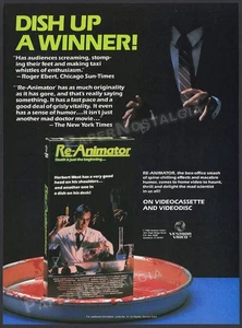 RE-ANIMATOR - Original 1986 print AD / ADVERT / vid. promo _ Barbara Crampton - Picture 1 of 1