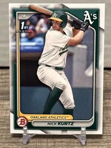 2024 Bowman Draft NICK KURTZ Oakland Athlectics 1st Bowman Rookie RC #BD-56 ROY - Picture 1 of 2