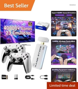 Retro Spielkonsole 2025 mit 40000+ Spielen 23 Emulatoren 4K HDMI Wireless Con... - Bild 1 von 9