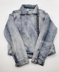 Ü Girls’ Stylish Jeans Jacket Zip Closure Size 8 Years Gently Worn - Picture 1 of 11