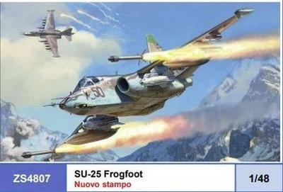 1:48 ZVEZDA Sukhoi Su-25 Frogfoot Avión Militar 1981 Kit Modelo ZS4807 Foto 1 de 2
