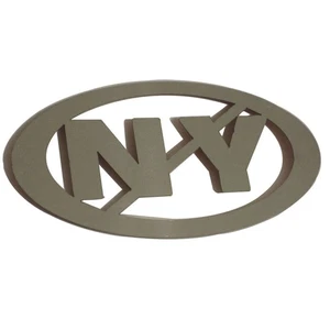Emblema de acero inoxidable 2p NO NY de Luxury FX - Imagen 1 de 4