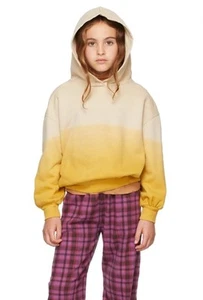 Longlivethequeen Kids Organic Cotton Gradient Yellow Hoodie Size 6 Girls - Picture 1 of 5