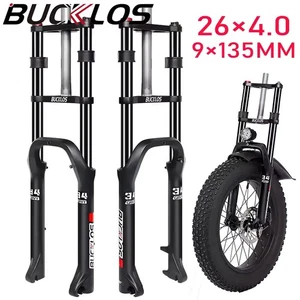 26in*4.0 Electric Bicycle Fat Suspension Fork 9*135mm Snow/beach/MTB Bike Forks - Picture 1 of 6