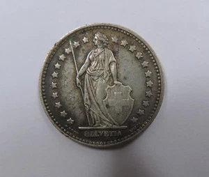 WWII Switzerland Silver One Franc 1945 SCARCE - Picture 1 of 2