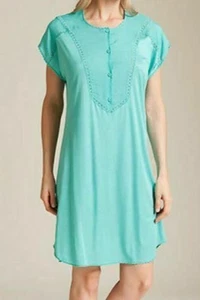 La Perla Villa Toscana Laila M Short Gown Verde Green Nightgown - Picture 1 of 5