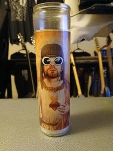 Saint Kurt Cobain Gebetskerze - in Sonnenbrille - 2" x 8" - Nirvana - Bild 1 von 3