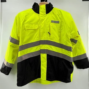 Abrigo de construcción de seguridad OccuNomix alta visibilidad 2X tipo R clase 3 ropa de trabajo - Imagen 1 de 9