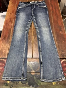 WOMEN'S CHARME EMBROIDERED, THICK STITCHED, BOOTCUT JEANS SIZE 28 New With Tags - Picture 1 of 13