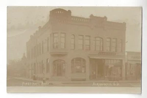 Alexandria, South Dakota, First National Bank RPPC - Bild 1 von 2