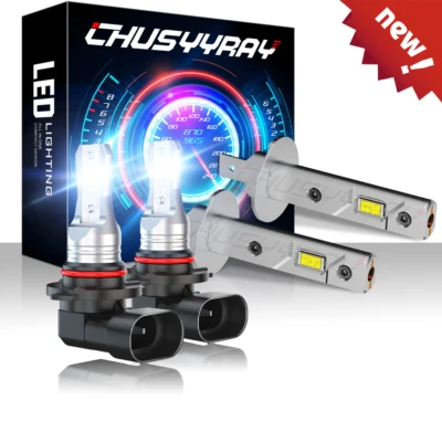 2对H1+9005 LED车头灯套件适用于日产Altima 2002-2006高低灯泡 — 第 1/4 张图片