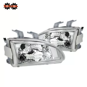 For 92-95 Honda Civic EG EJ EH Chrome Glass Headlights w/SiR City Light SI EX HB - Picture 1 of 3