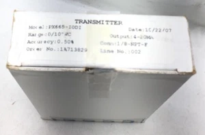 NUEVO TRANSDUCTOR DE PRESIÓN DIFF OMEGA PX665-10DI 4-20ma SALIDA 0-10 INH2O NUEVO EN CAJA - Imagen 1 de 5