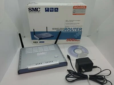 SMC SMCWBR14S-N2 Barricade™ WIRELESS-N ROUTER COMPLETE TESTED WORKING - Image 1 of 4