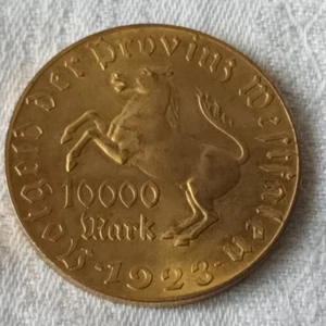 Münze Deutsches Reich 10.000 Mark 1923 Notgeld der Provinz Westfalen - Bild 1 von 2