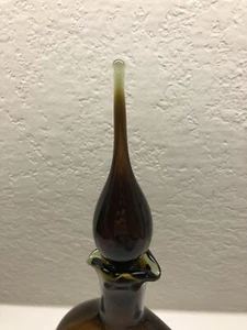 Gebrannter Honig Bernstein Bischoff Glas Karaffe Wayne Husted - Bild 1 von 8