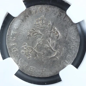 Double sol aux deux L couronnées 1745H La Rochelle France NGC XF detail Louis XV - Picture 1 of 4