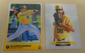 2018 Justin Erasmus cards - Brisbane Bandits - ABL - Heidenheim Heideköpfe - Picture 1 of 2