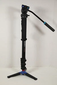 Benro A38FD Series 3 Aluminum Monopod with S2 Video Head READ DESCRIPTION - Picture 1 of 10