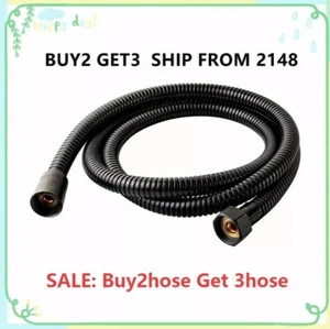 FLEXIBLE SHOWER HOSE FOR HANDHELD SHOWER HEAD MATTE BLACK 150CM BRAIDED HOSE - Bild 1 von 3