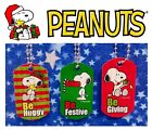 Set of 3 Peanuts Holiday Christmas Inspirational Dog Tags/Necklaces ft. Snoopy
