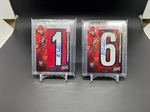 2013-14 Panini Prime Numbersakes Autographs #NUEL Elias Lindholm /25 Rookie Set - Picture 1 of 5