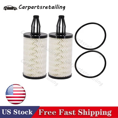 2X Filtros de aceite de motor para Mercedes Benz GL550 E400 E550 ML350 SL400 27618009  Foto 1 de 4