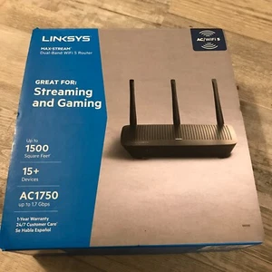 Linksys Max-Stream AC1750 -l Dual Band WiFi 5 Router schwarz offene Box - Bild 1 von 12