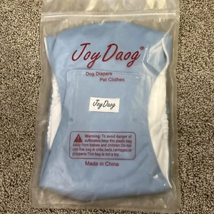 Joy Daog Puppy Diaper XS Washable Reusable Belly Band Dog Wrap - Light Blue - Picture 1 of 5