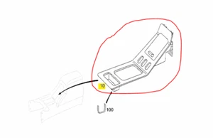 MERCEDES STOWAGE TRAY COVER PN 463-680-45-17 463 680 45 17 4636804517 - Picture 1 of 1