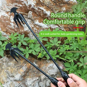 Weed Remover Tool Garden Supplies&Long Handle,Uprooting Weeding Tool Garden Rake - Picture 1 of 23