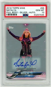 PSA 10 Gem Mint Natalya auto // POP 1 // 2018 Topps WWE Full body silver #66 - Bild 1 von 2