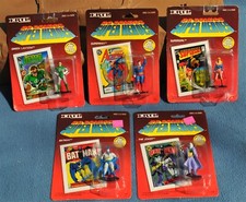 1990 Vintage ERTL DC Comics Super Heroes Die-Cast Figure Complete Set of 5